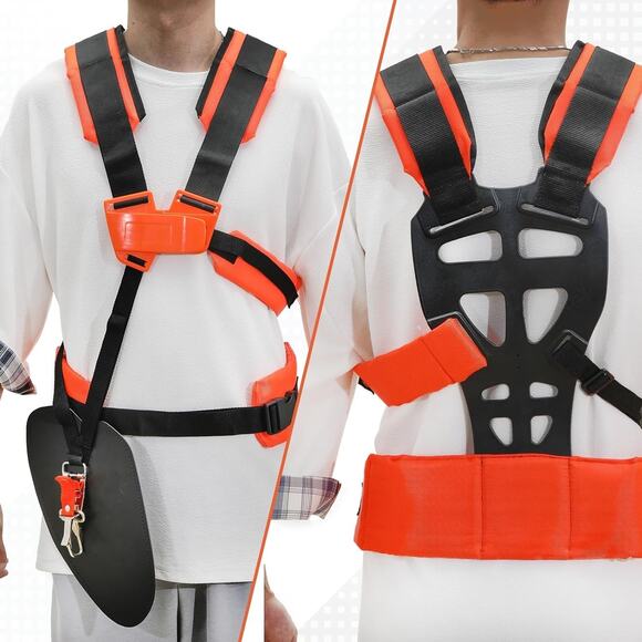 Trimmer Shoulder Strap Padded Universal Adjustable Weed Eater Brush Harness - Picture 5 of 5